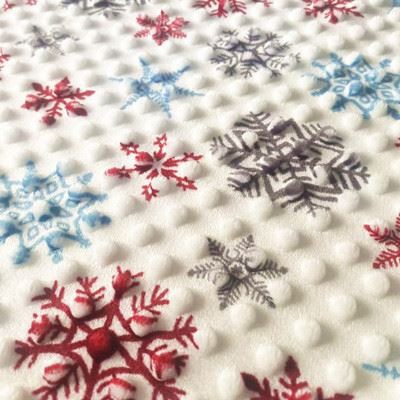 Digital print cuddle fleece fabric 400